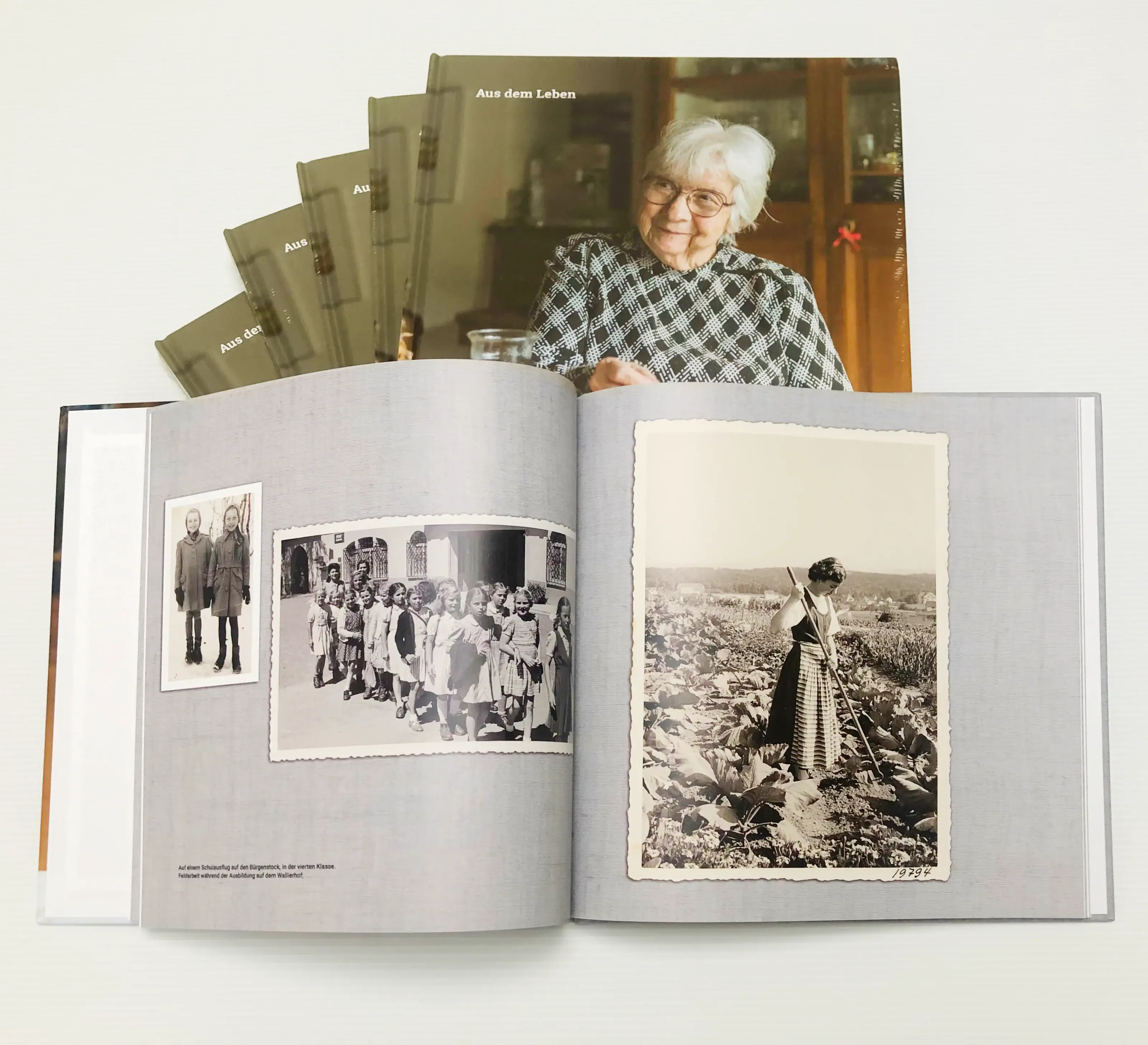 Gedruckte Biografie als hochwertiges Buch